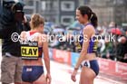 Jo Pavey and Bobby Clay after the 2 miles, Great North CityGames. Photo: David T. Hewitson/Sports for All Pics